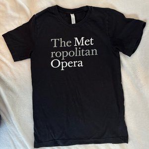 The Metropolitan Opera Tee, Black Sz Small